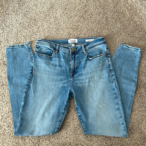 Frame Le High Skinny Hidalgo Chew Denim Jeans Pants **Size 29**🌸🌸 - Picture 2 of 8